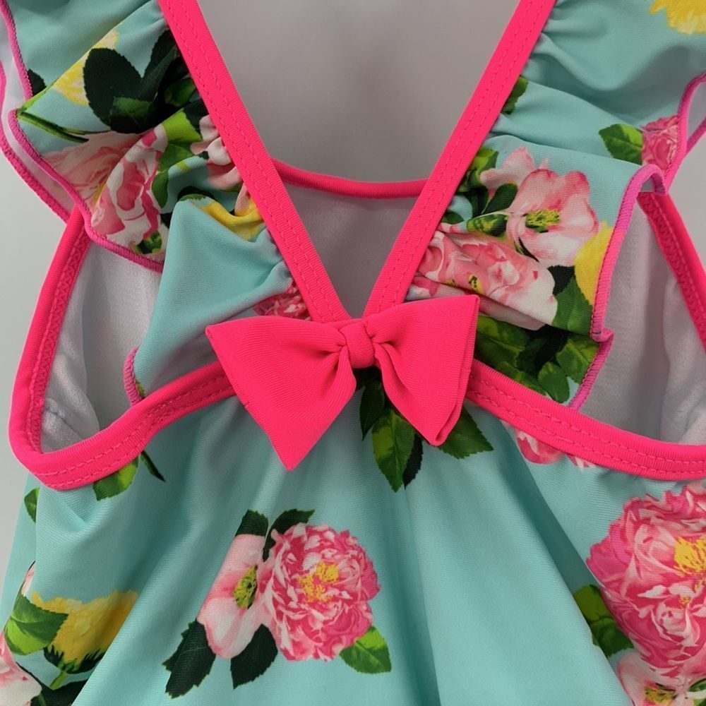 Betsey Johnson‎ Pompom Ruffle Swimsuit Sz 4 - Picture 3 of 7